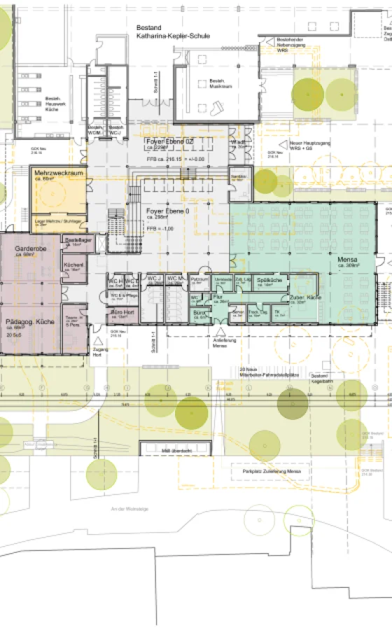 Erweiterungsbau einer 3-zügigen Grundschule mit Hort und Mensa